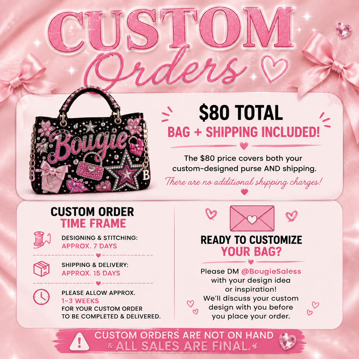 Custom Purse & Tote Bag Orders