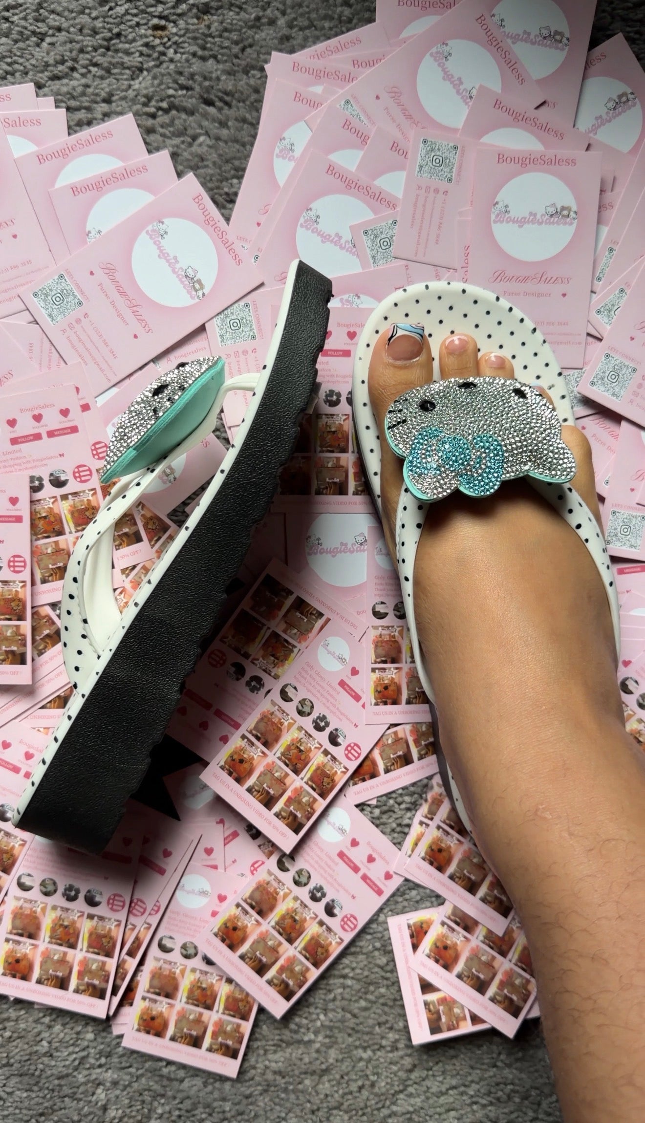 Blue Bougie Babe Platform  Sandals - Ships Next Day